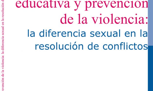 Orientación educativa y prevención de la violencia: la diferencia sexual en la resolución de conflictos